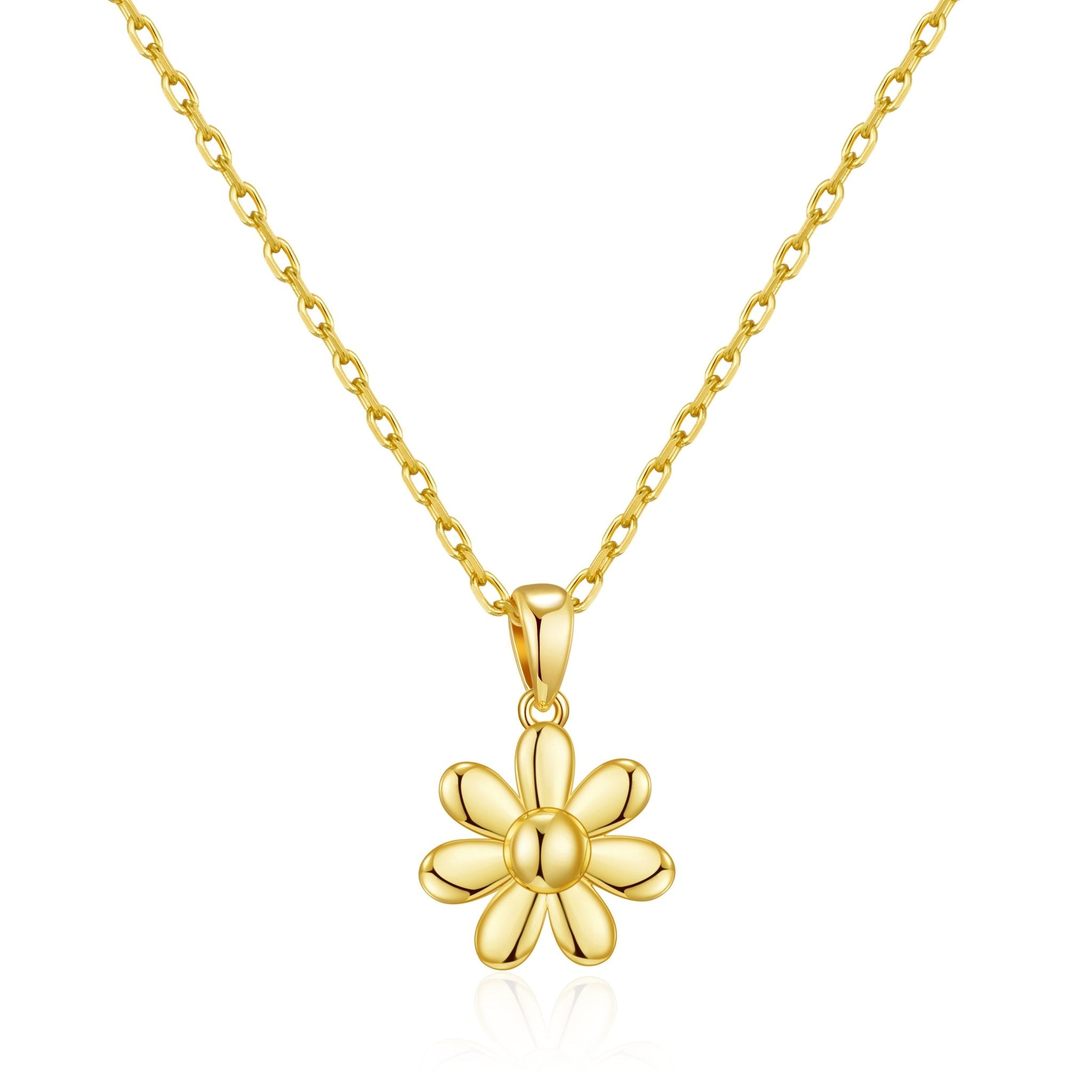 18k Gold Plated Daisy Necklace