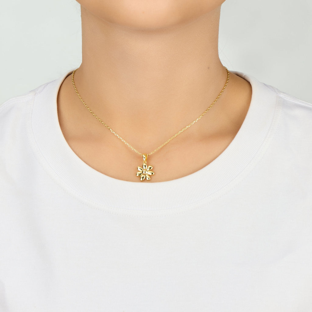 18k Gold Plated Daisy Necklace