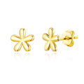 18k Gold Plated Flower Stud Earrings