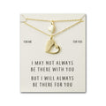18k Gold Plated For Me For You Piece of My Heart Necklace Set