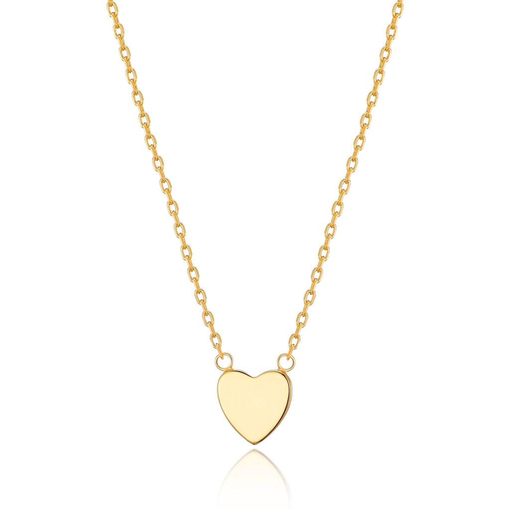 18k Gold Plated Heart Necklace with Quote Card