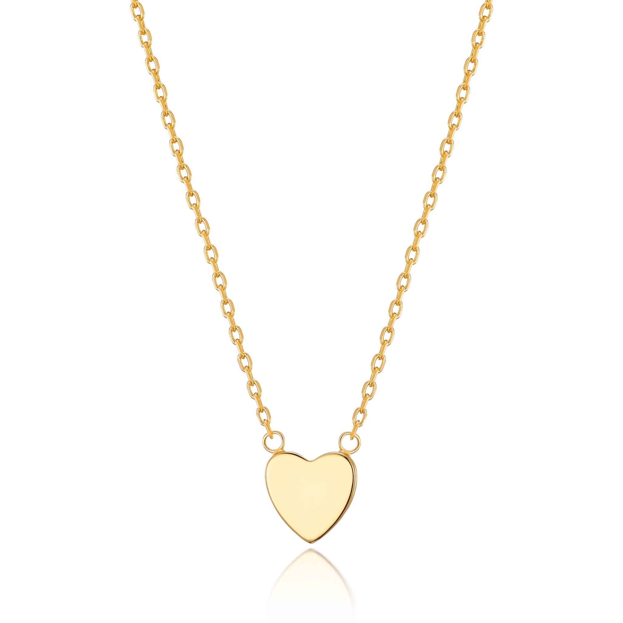 18k Gold Plated Heart Necklace with Quote Card