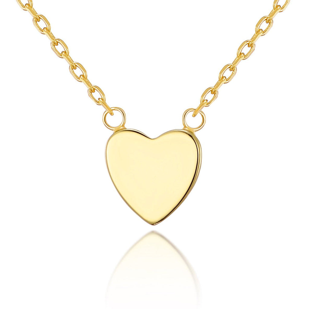 18k Gold Plated Heart Necklace with Quote Card