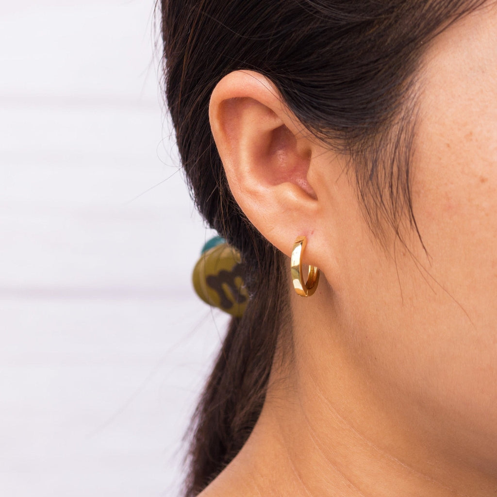 18k Gold Plated Hoop Earrings