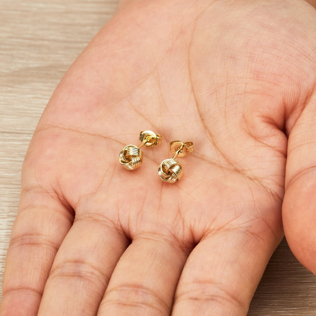 18k Gold Plated Love Knot Earrings with Quote Card
