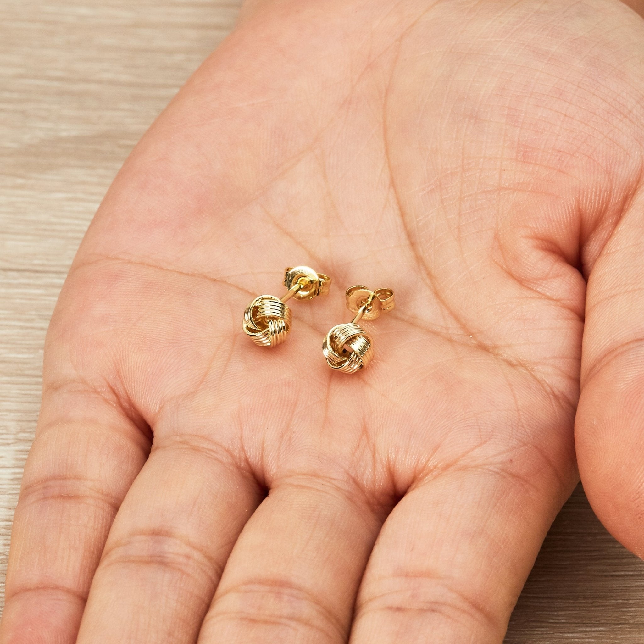 18k Gold Plated Love Knot Earrings with Quote Card