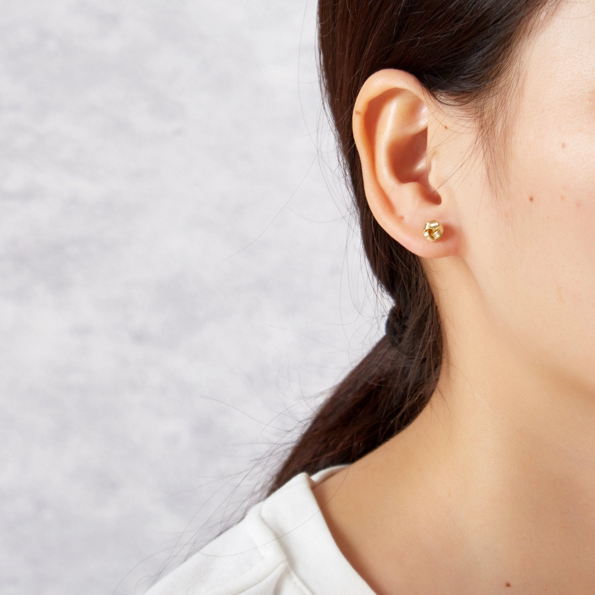 18k Gold Plated Love Knot Earrings with Quote Card