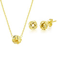 18k Gold Plated Love Knot Set