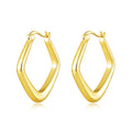 18k Gold Plated Medium Chunky Hoop Earrings