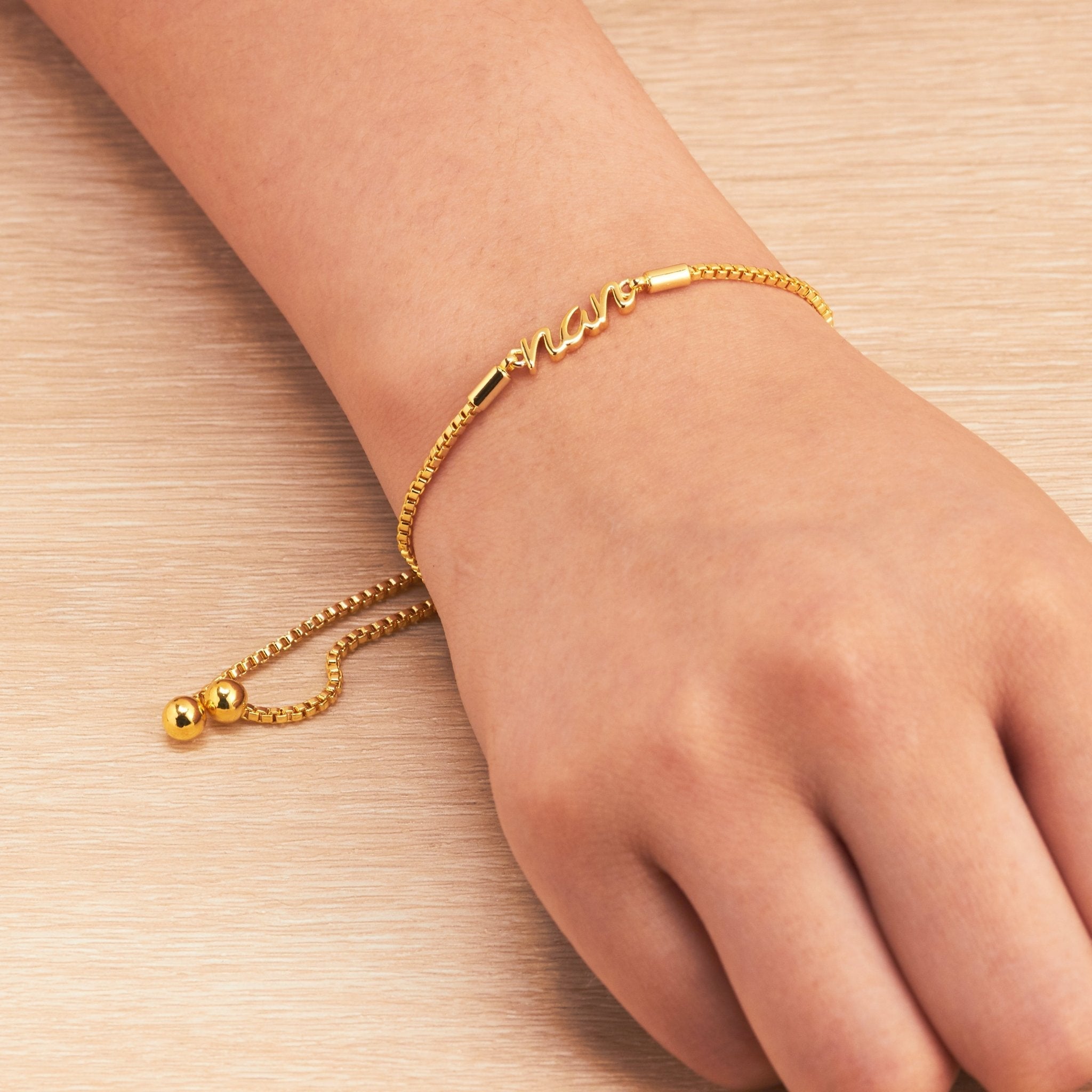 18k Gold Plated Nan Bracelet Created with Zircondia® Crystals