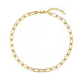 18k Gold Plated Paperclip Necklace