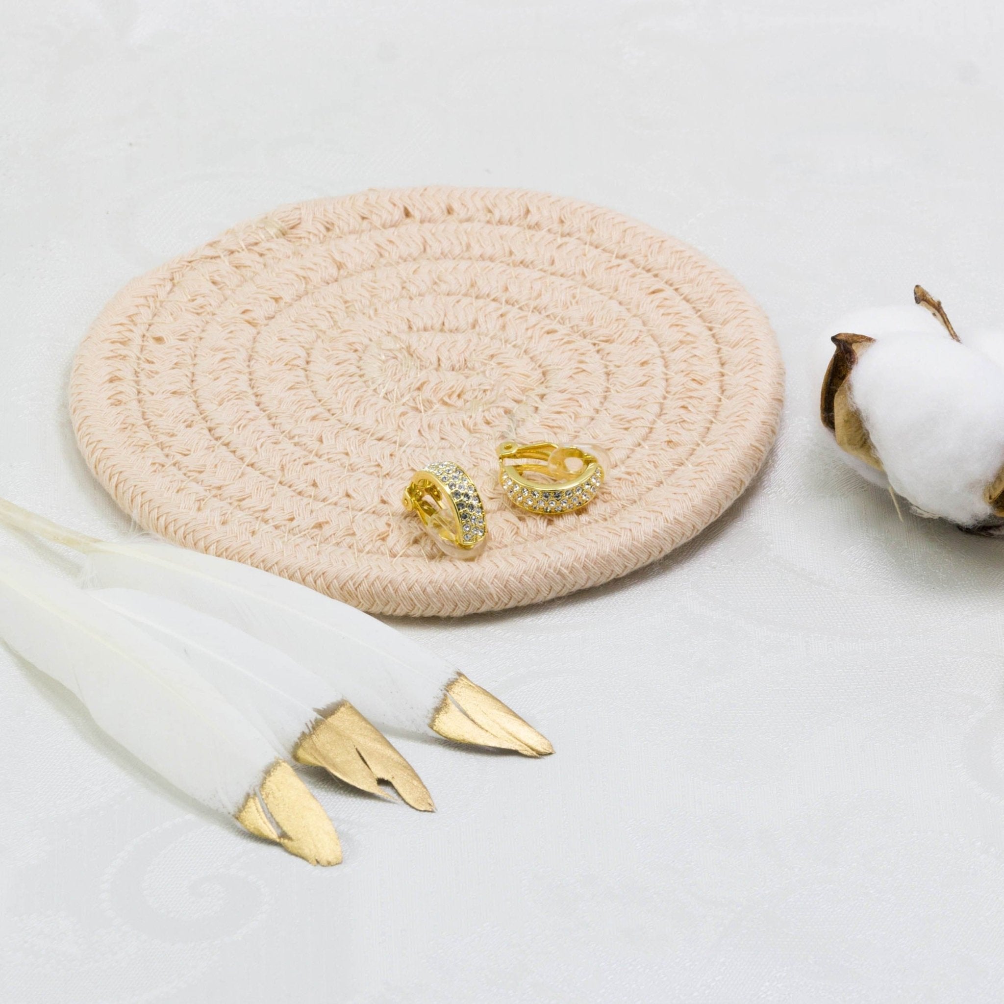 18k Gold Plated Pave Clip On Earrings Created with Zircondia® Crystals