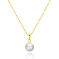 18k Gold Plated Shell Pearl Necklace