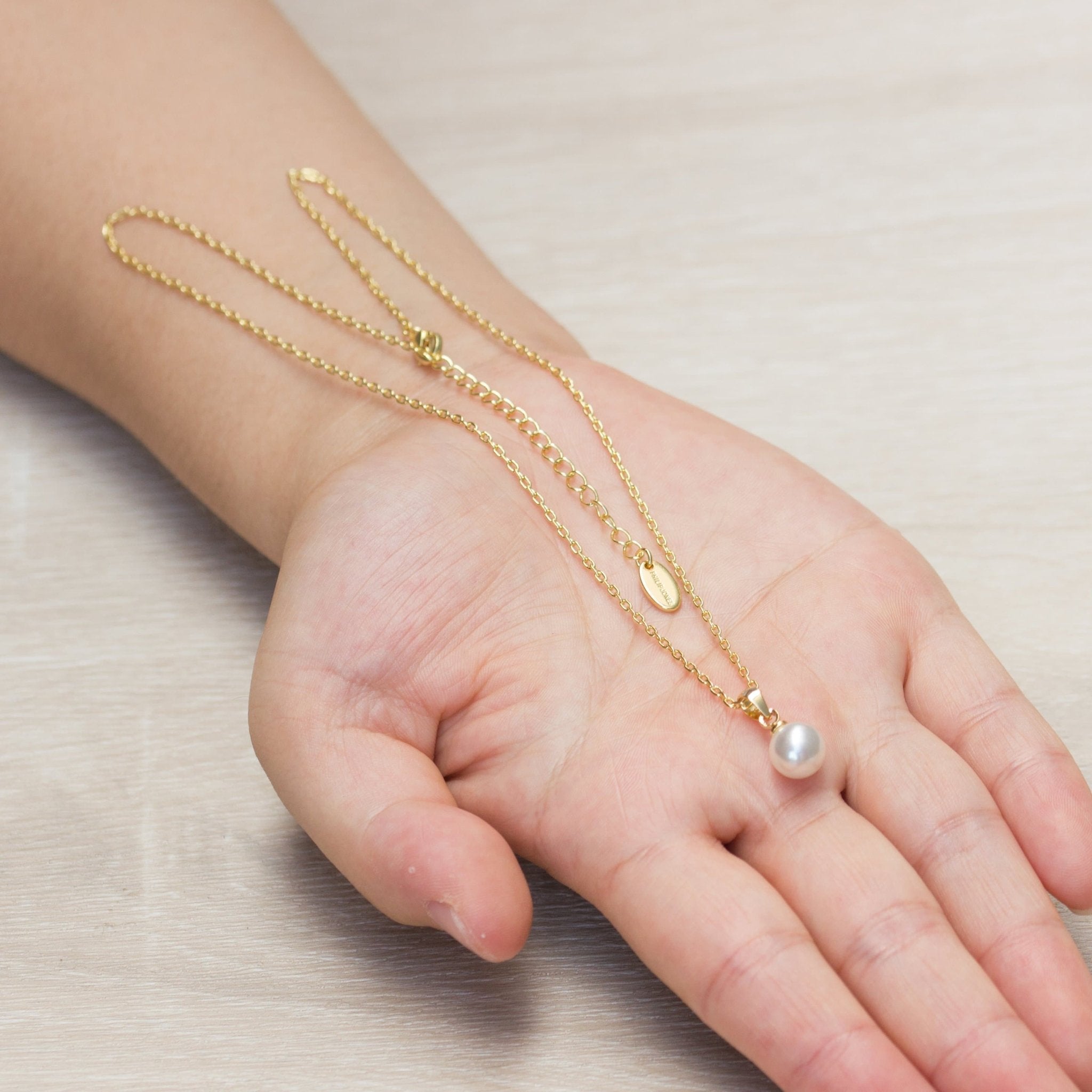 18k Gold Plated Shell Pearl Necklace