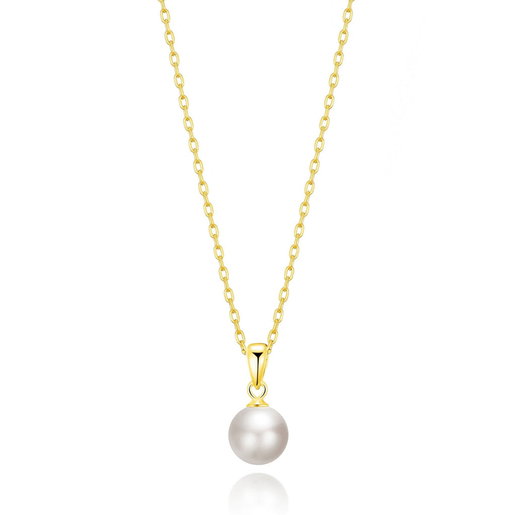 18k Gold Plated Shell Pearl Necklace