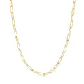18k Gold Plated Small Link Paperclip Necklace