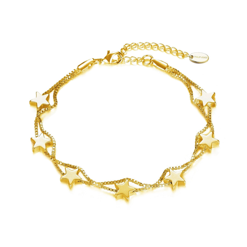 18k Gold Plated Star Bracelet
