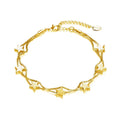 18k Gold Plated Star Bracelet