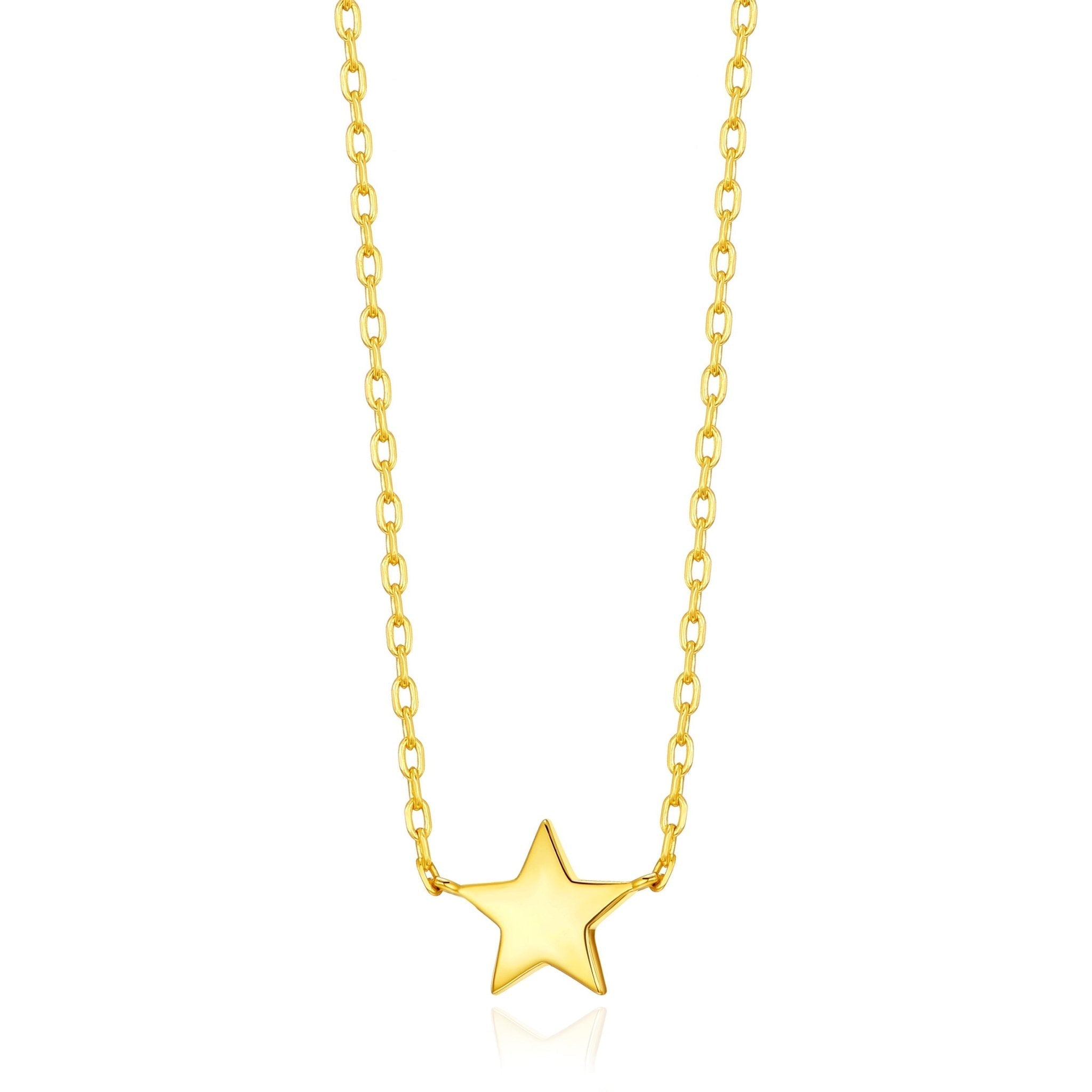 18k Gold Plated Star Necklace