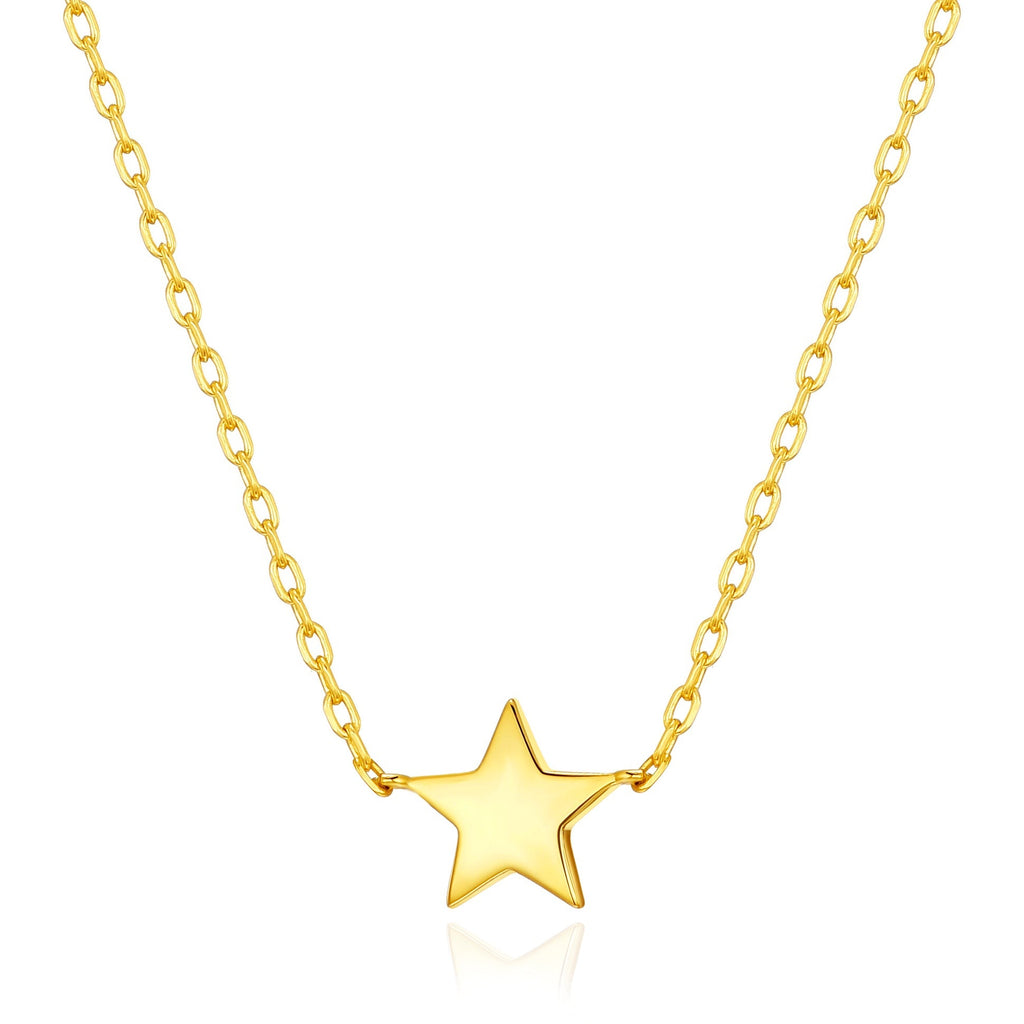 18k Gold Plated Star Necklace with Quote Card