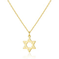 18k Gold Plated Star of David Necklace