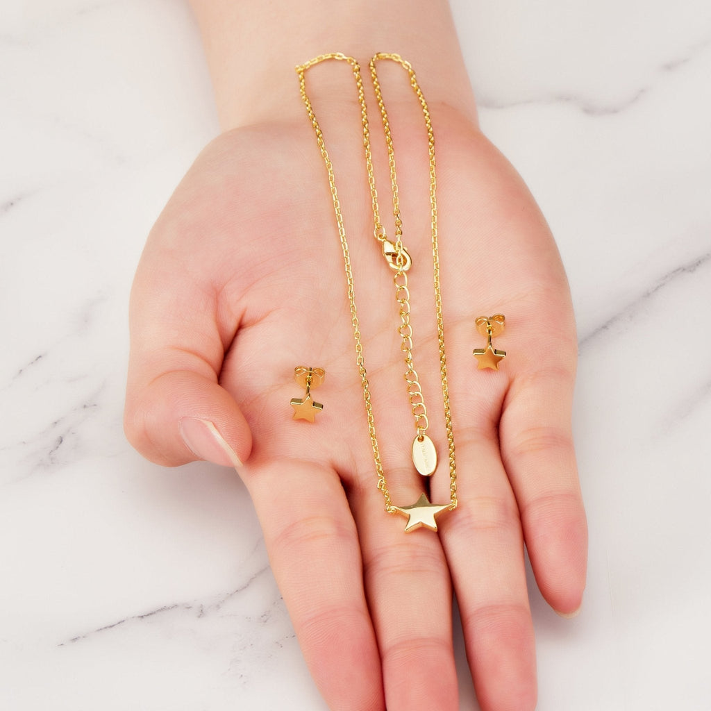 18k Gold Plated Star Set