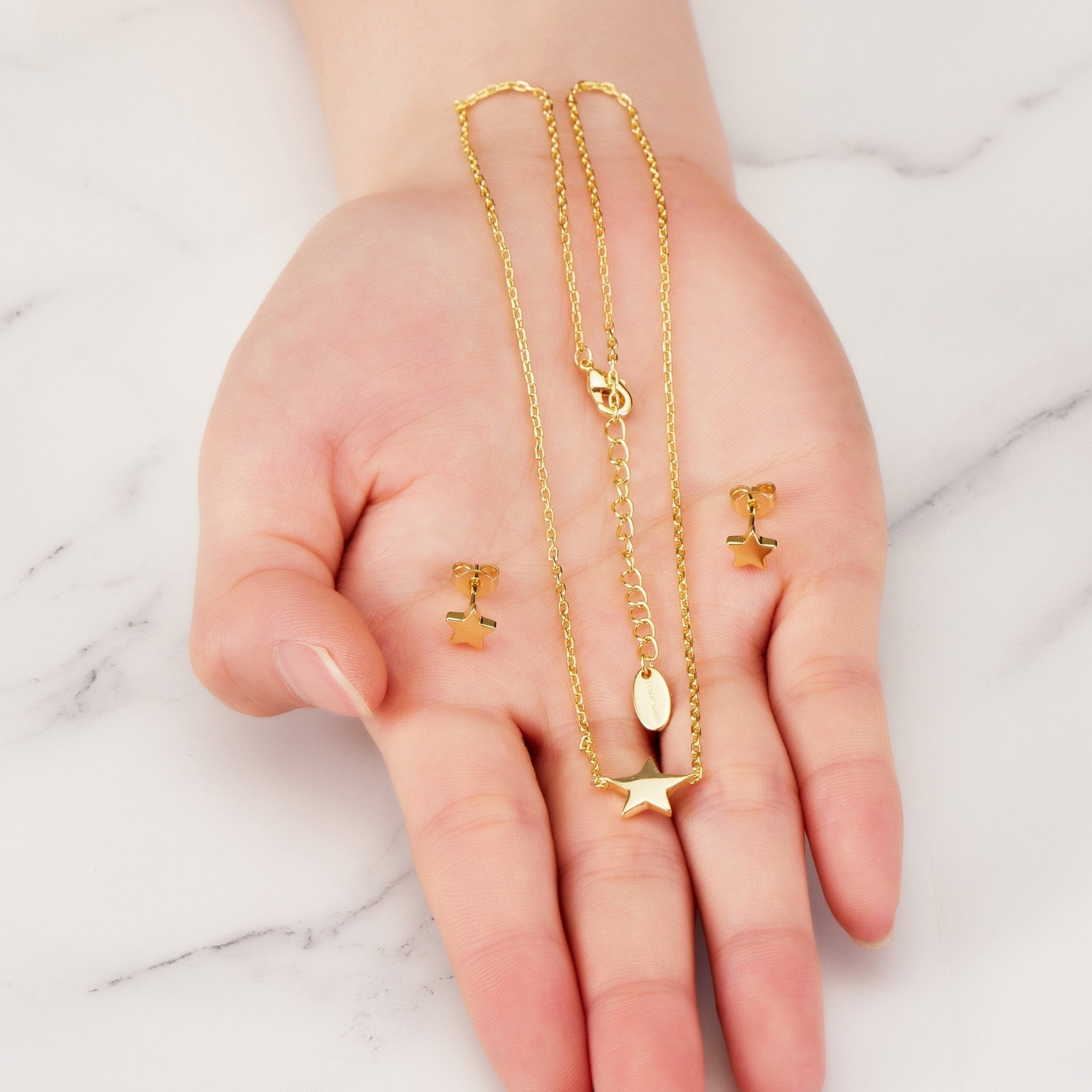 18k Gold Plated Star Set