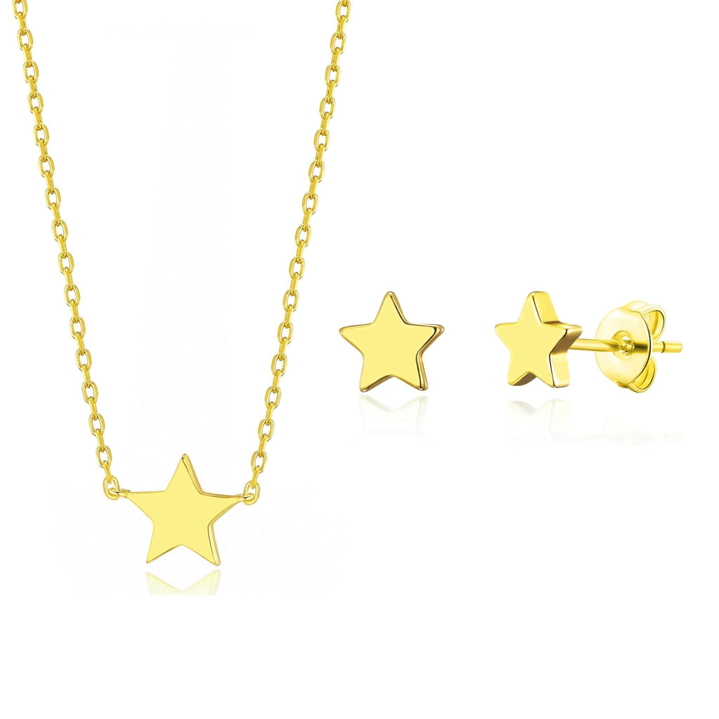 18k Gold Plated Star Set