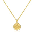18k Gold Plated Sterling Silver St Christopher Necklace