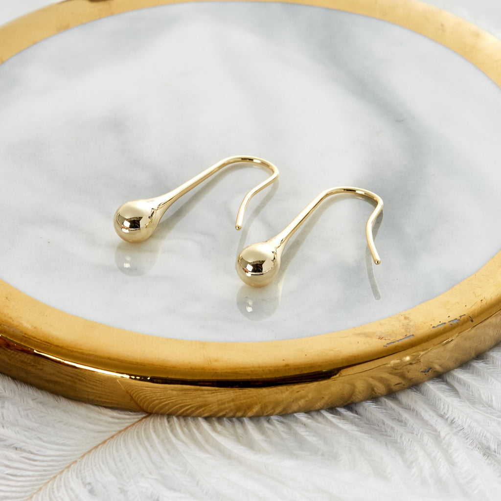18k Gold Plated Teardrop Earrings