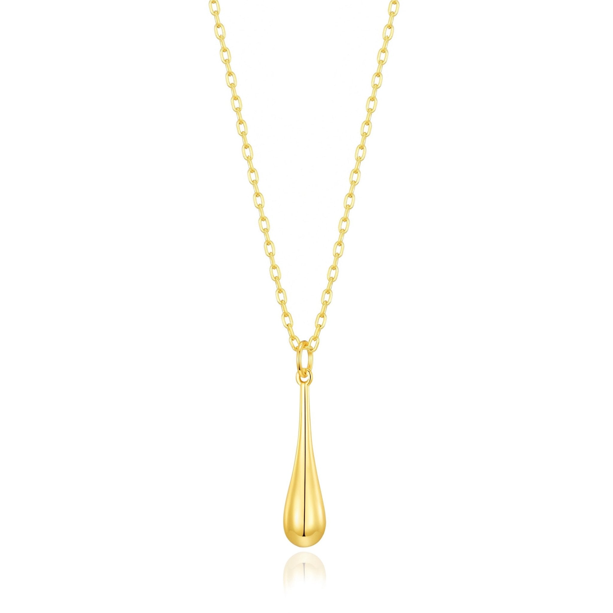 18k Gold Plated Teardrop Necklace