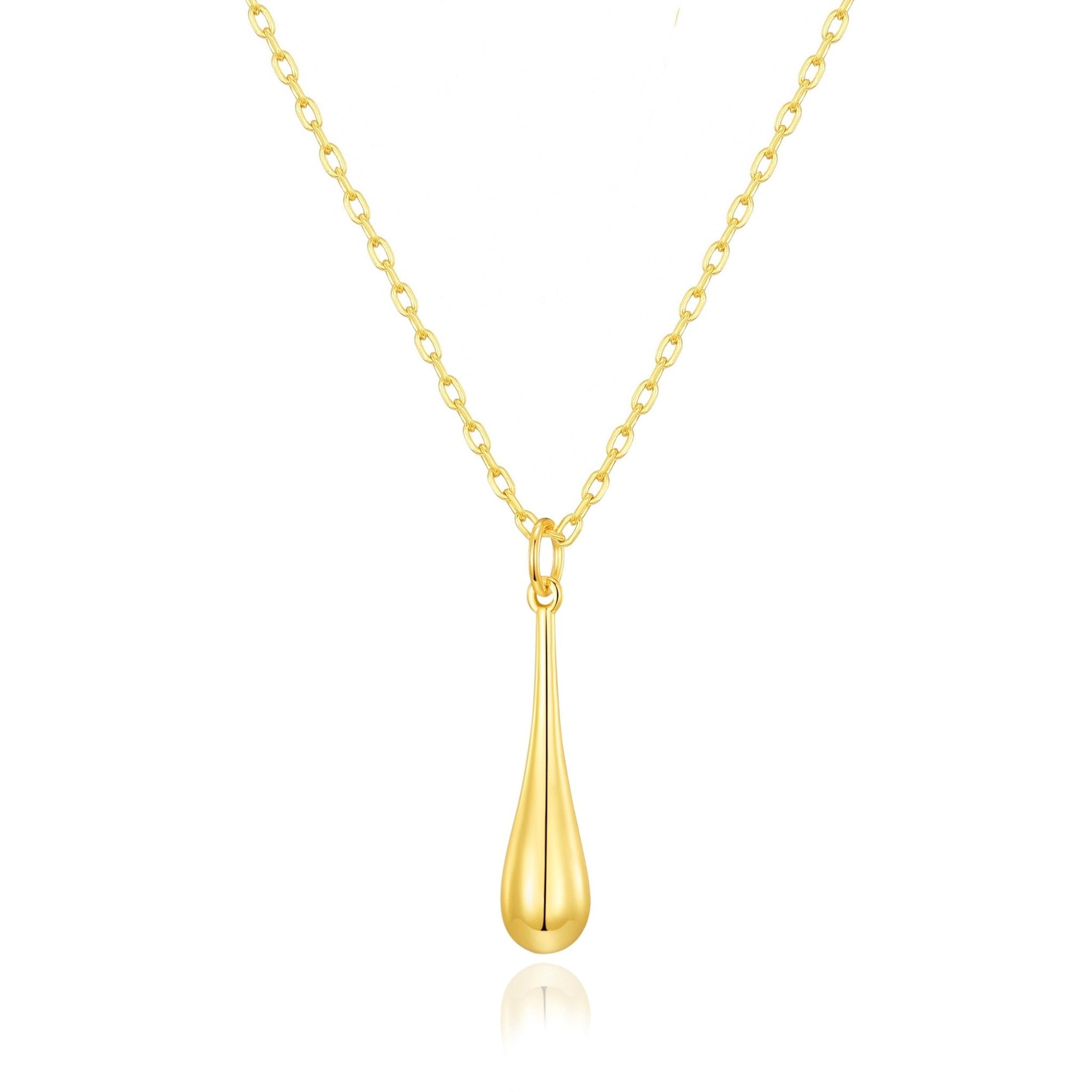 18k Gold Plated Teardrop Necklace