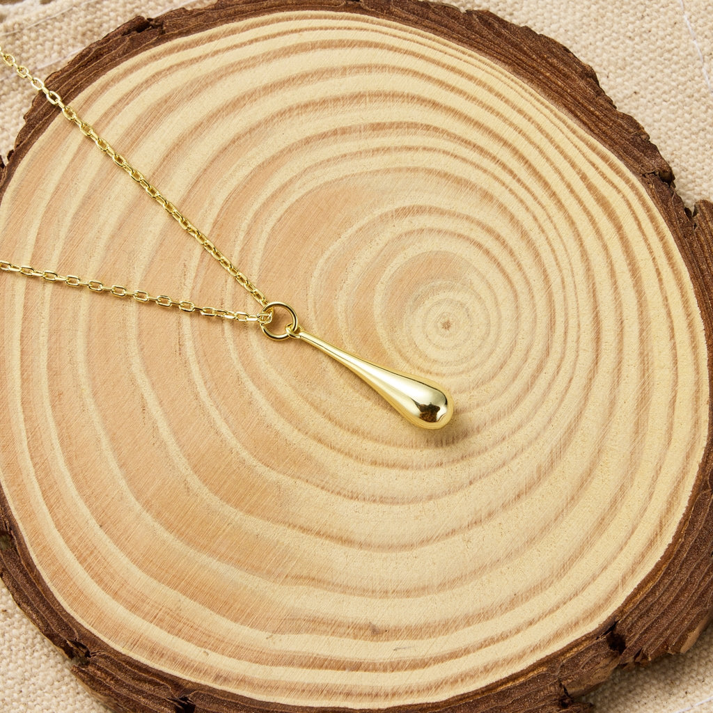 18k Gold Plated Teardrop Necklace