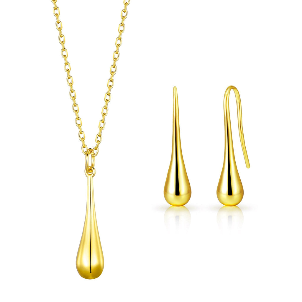 18k Gold Plated Teardrop Set