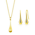 18k Gold Plated Teardrop Set