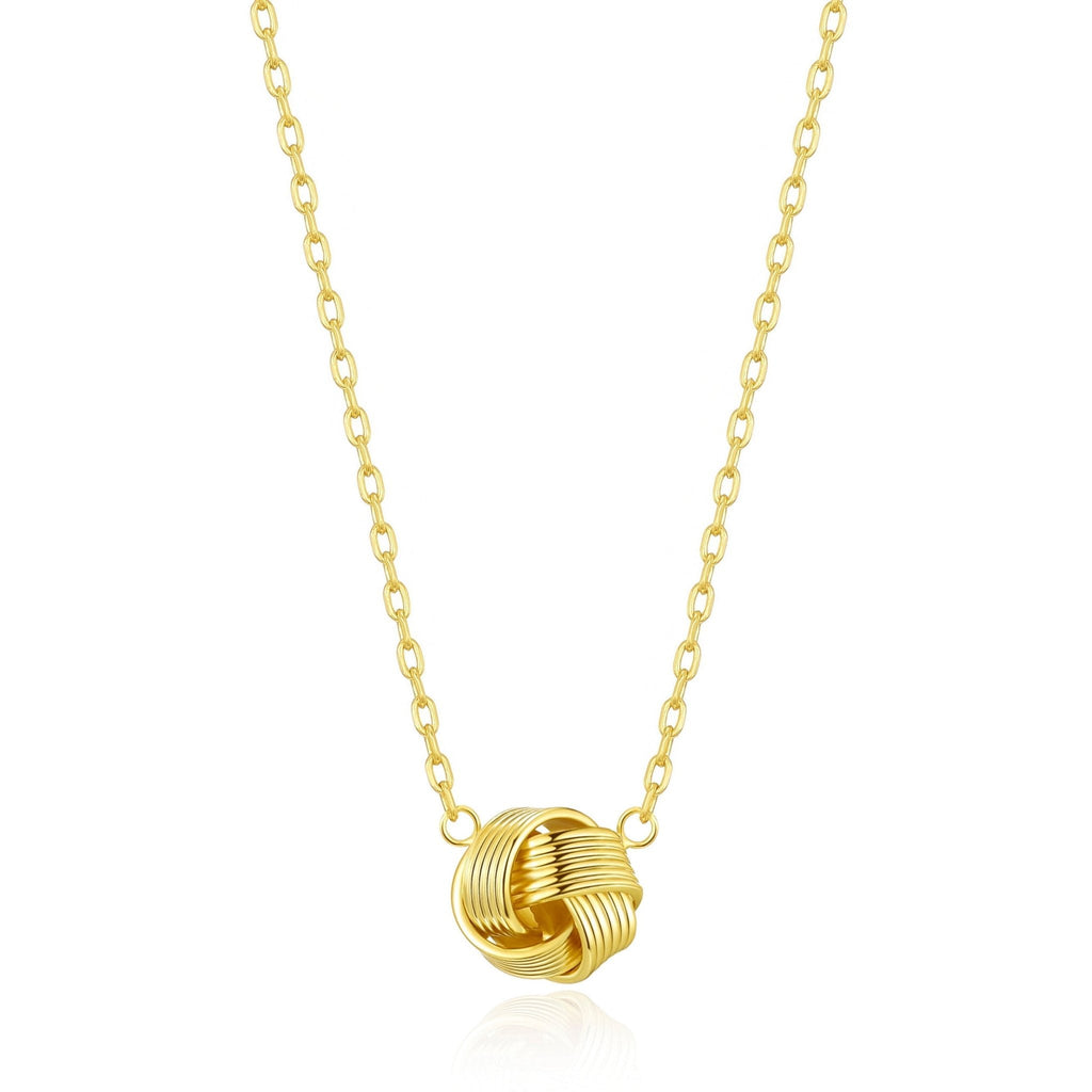18k Gold Plated Love Knot Necklace with Quote Card