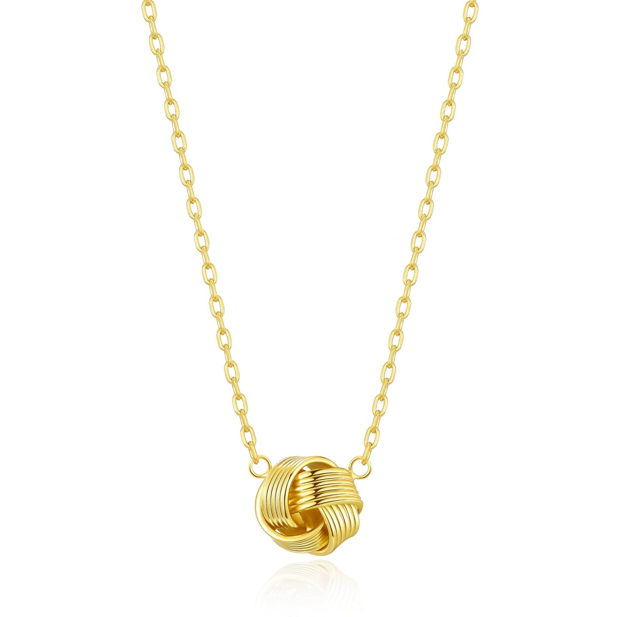 18k Gold Plated Love Knot Necklace with Quote Card