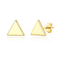 18k Gold Plated Triangle Stud Earrings
