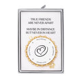 18k Gold Plated True Friendship Quote Stretch Bracelet with Gift Box