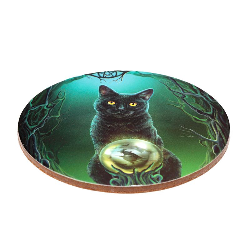 Gothic Gifts Lisa Parker Magic Cats Set Of 4 Cork Coasters