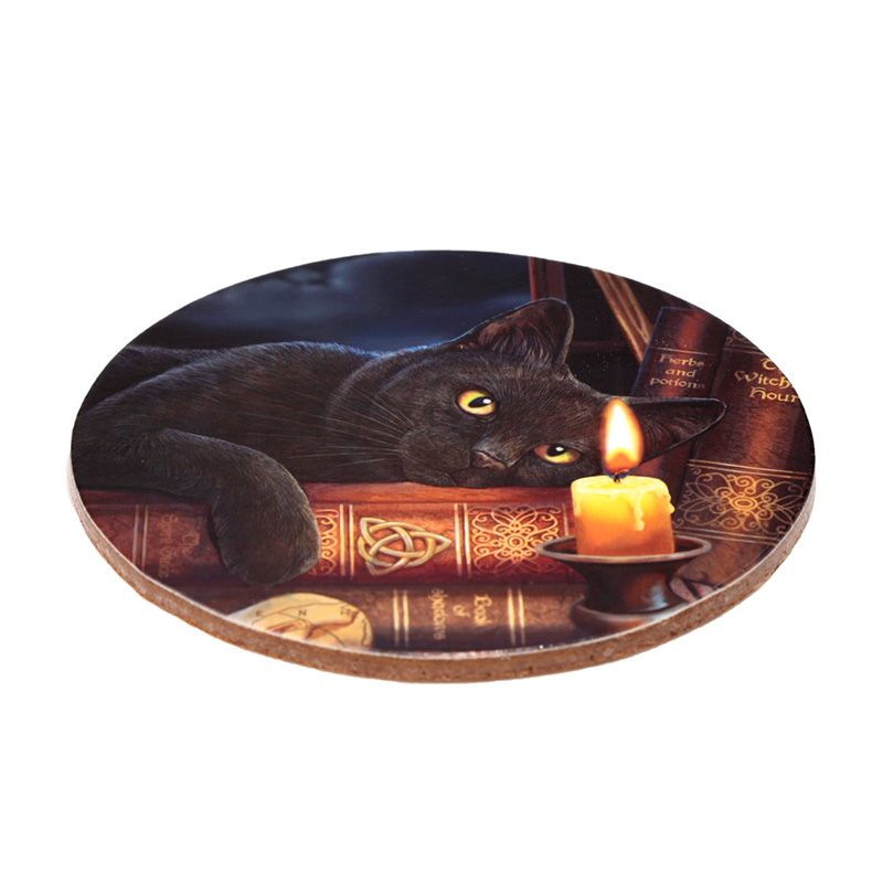 Gothic Gifts Lisa Parker Magic Cats Set Of 4 Cork Coasters
