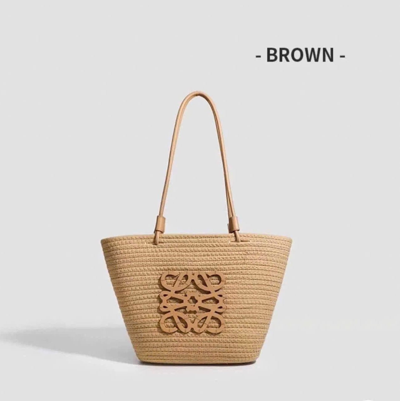 Chic Raffia Woven Straw Tote Bag