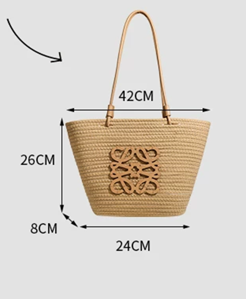 Chic Raffia Woven Straw Tote Bag