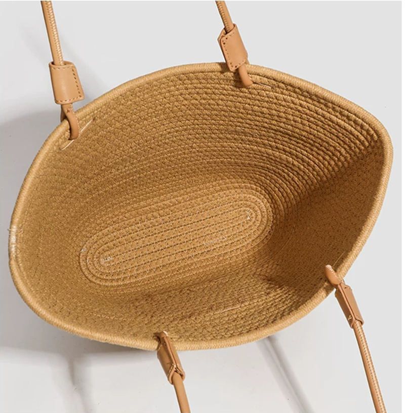 Chic Raffia Woven Straw Tote Bag