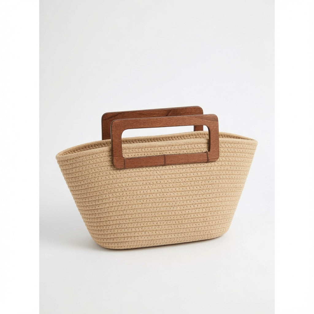 Women's Raffia Tote Bag, Handwoven Bag