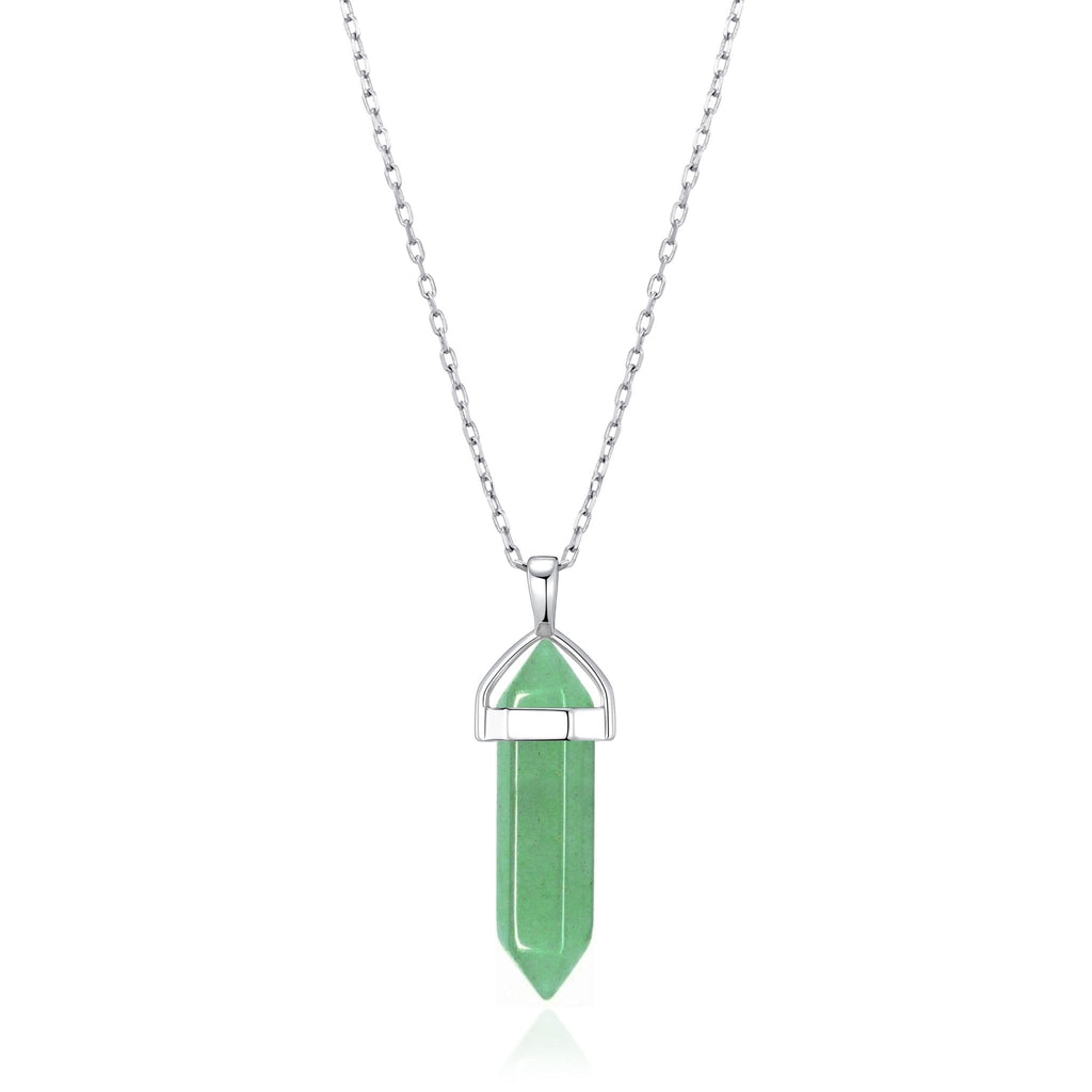 Green Aventurine Genuine Gemstone Necklace