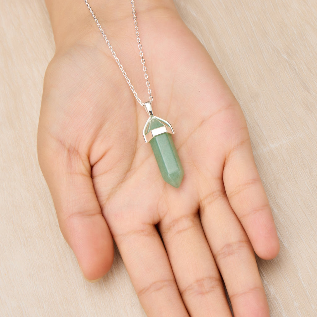 Green Aventurine Genuine Gemstone Necklace