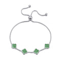 Green Aventurine Multi Clover Friendship Slider Bracelet