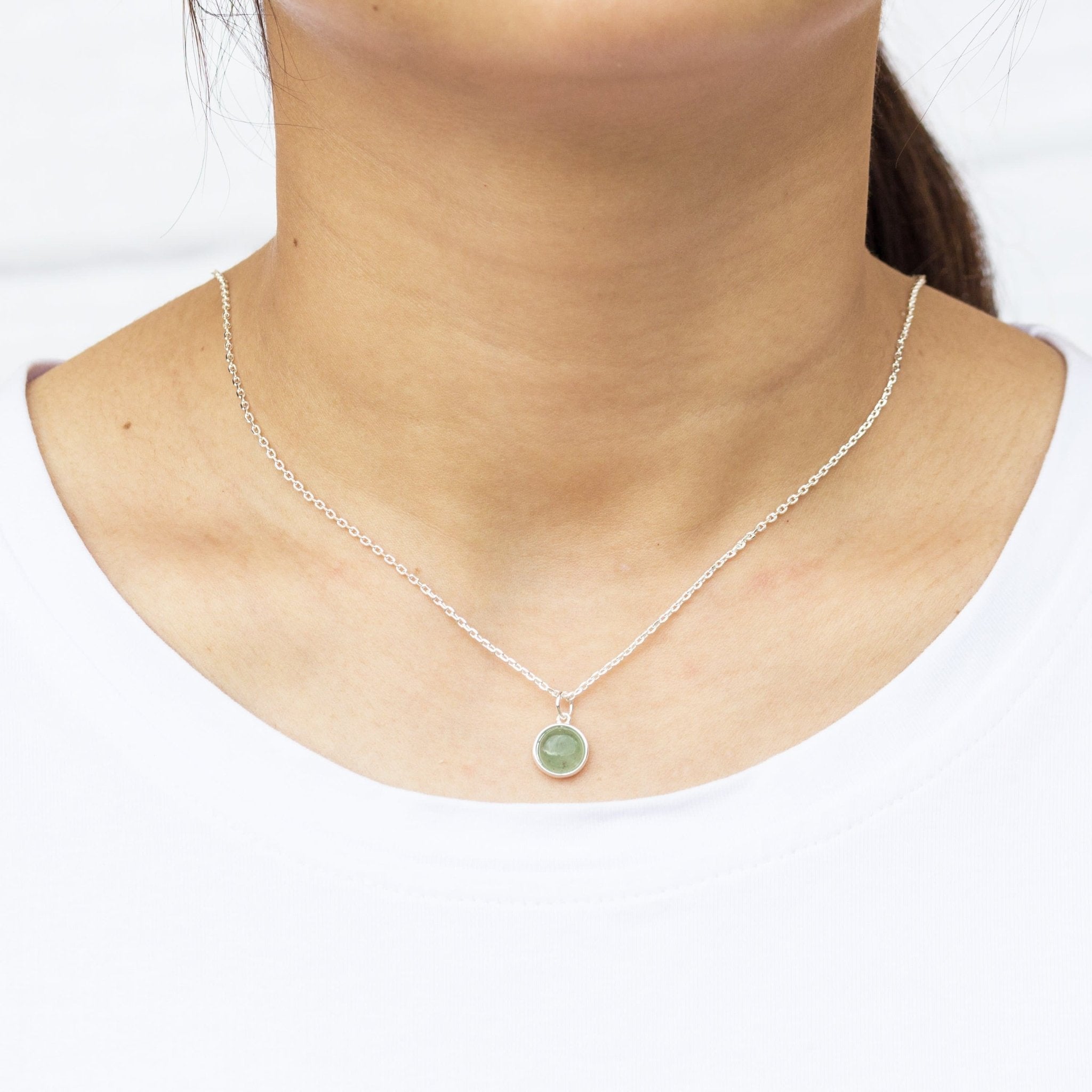 Green Aventurine Necklace with Quote Card