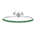 Green Tennis Friendship Slider Bracelet Created with Zircondia® Crystals